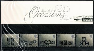 G.B.QE II 2001 GREETINGS OCCASIONS  MINT (NH) SG2182-86 P.O.PACK m05 SUPERB