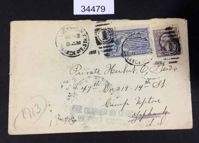 US Stamps #529,E11 on Post Cover Used LOT #34479 | United States ...