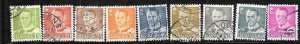 Denmark #306-314  (U)  CV $3.55