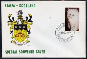 Staffa 1979 Cats - Angora 14p perf on cover with first da...
