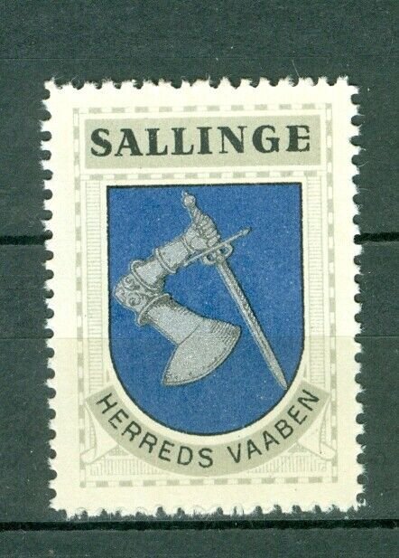 Denmark. 1940/42 Poster Stamp. MNG Coats Of Arms: District: Sallinge. Arm.Sword.