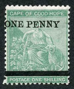 COGH SG33 1d on 1/- Green Fresh M/Mint