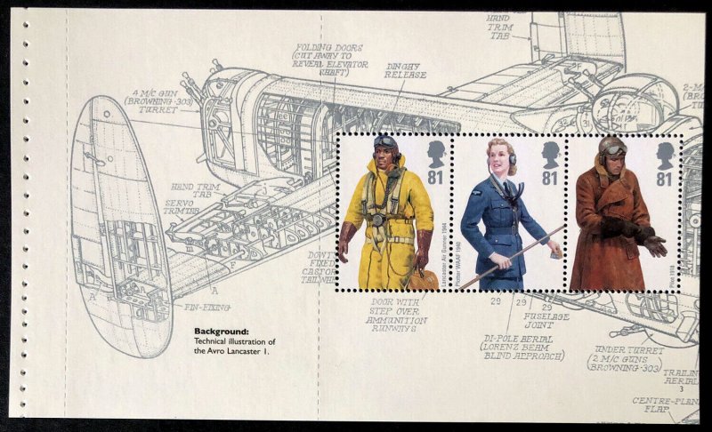 GB 2008 -  RAF Uniforms    - Pane from Prestige Bklt  MNH #  2599b