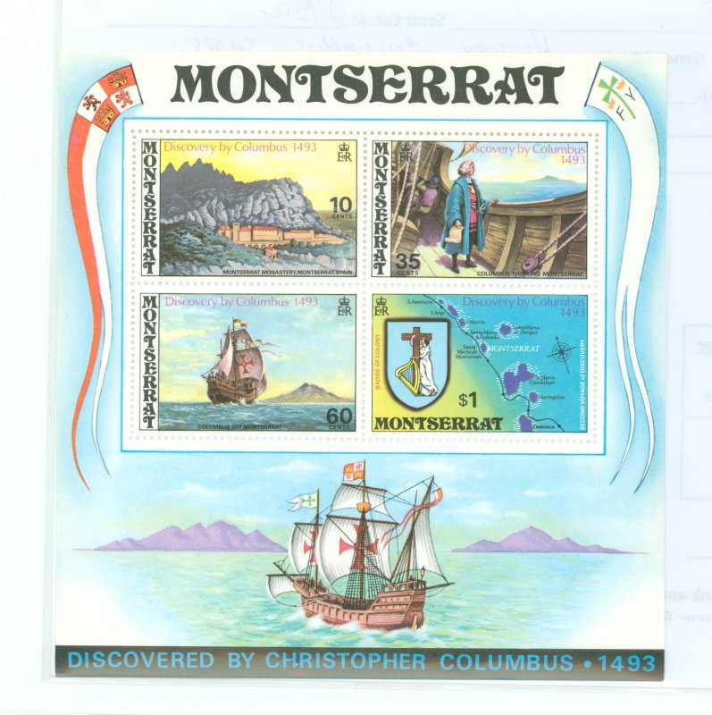 Montserrat #295a  Souvenir Sheet