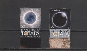 Romania STAMPS 2024 SUN TOTAL ECLIPSE POST MNH ASTRONOMY