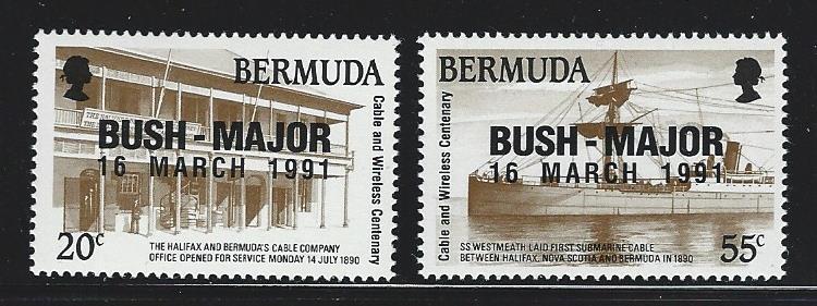 Bermuda mnh SC  605 - 606