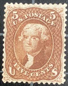 US Stamps - SC# 75 - MNG - Reperforated & Re-Gummed - SCV $2,000.00