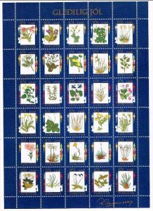 Faroe Islands 1996,Sc.# MNH Christmas: sheet of 30 Jól-Stamps