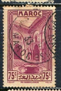 French Morocco 1933: Sc. # 137; Used Single Stamp