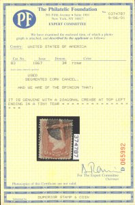 U.S. #83 USED WITH PF CERT
