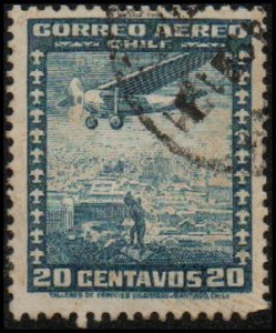 Chile C32 - Used - 20c Airplane (1936)