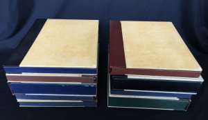 Europe Africa Asia America Old Box Files x9 + Gold Titles for Pages(11.2kg)K31