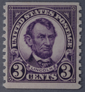 United States #600 3 Cent Lincoln Coil MNH