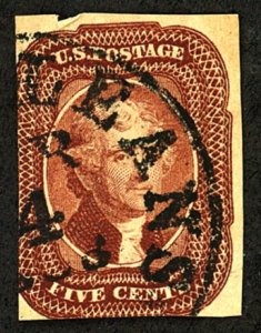 U.S. #12 Used with PSE graded cert FR10 small crease