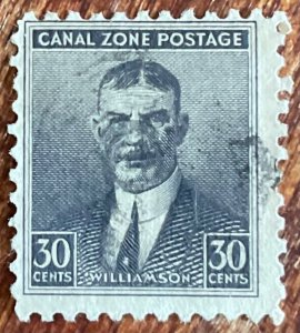 Canal Zone #113 Used Single Col Williamson SCV $.70