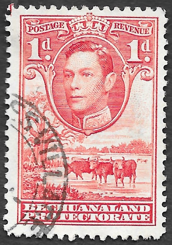 Bechuanaland Protectorate Scott #125 1p George VI Cattle (1938) Used