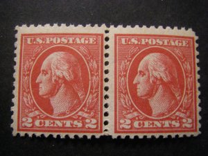 Scott 528B, 2c Washington, Offset Type VII, MNH Pair
