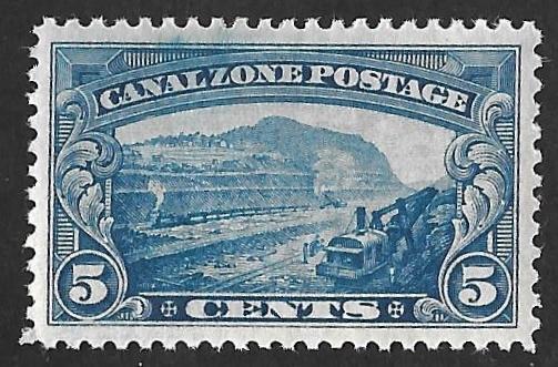 CANAL ZONE #107 5 cents Gillard Cut Stamp Mint OG NH EGRADED XF 88 XXF