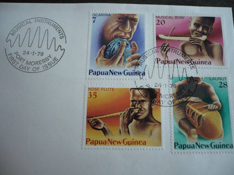 Postal History - Papua New Guinea - Scott# 491-494 - First Day Cover