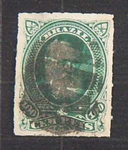 Brazil, 1877-1878, Emperor Dom Pedro II, SG #61, (2086-Т)