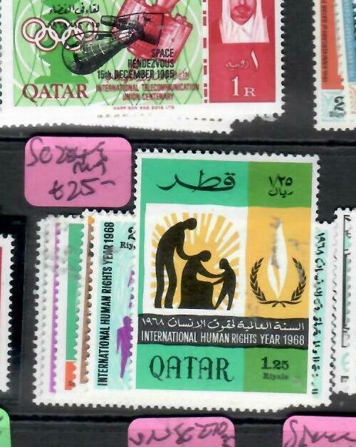 QATAR (P2708B)   UNITED NATIONS HR YEAR  SG 234-9   MOG