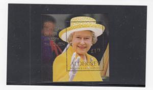 ALDERNEY THE 75th BIRTHDAY OF HER MAJESTY THE QUEEN MNH S/SHEET