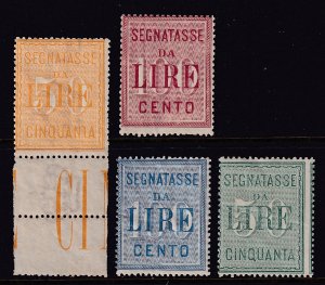 Sc# J21 / J24 Italy 1894 - 1903 postage due complete set MNH CV $865.00 Stk #2