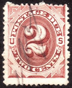 1884, US 2c, Postage Due, Used, Sc J16