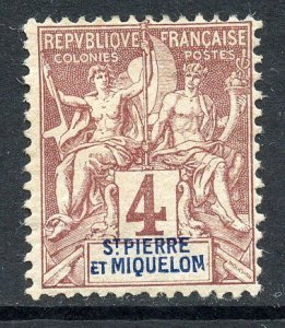 Saint Pierre and Miquelon # 62, Mint Hinge.