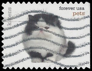 #5111 (47c Forever) Kittens Booklet Single 2016 Used