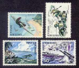 Papua New Guinea Sc# 245-8 MNH WWII Battles in Pacific