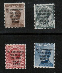 Italy #142a - #142d Mint Fine - Very Fine Never Hinged Set