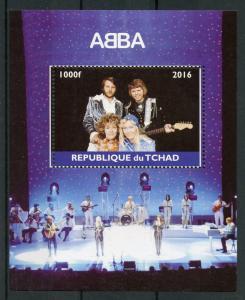 ABBA Stamps Chad 2016 MNH Music In Concert Pop Stars Celebrities 1v M/S