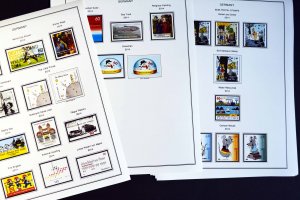 COLOR PRINTED GERMANY 2011-2020 STAMP ALBUM PAGES (89 illustrated pages)