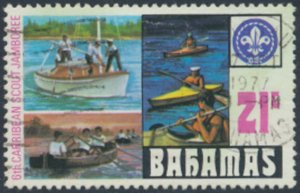 Bahamas  SC# 411 Used  Scouts Jamboree   see details & scans