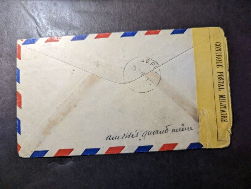 1940 USA Judaica Airmail Cover to French Resettlement Camp Jewish Refugees