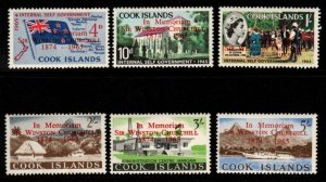 COOK ISLANDS SG179/84 1966 CHURCHILL MNH