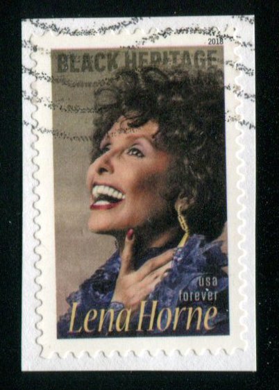 5259 US (49c) Lena Horne SA, used on paper