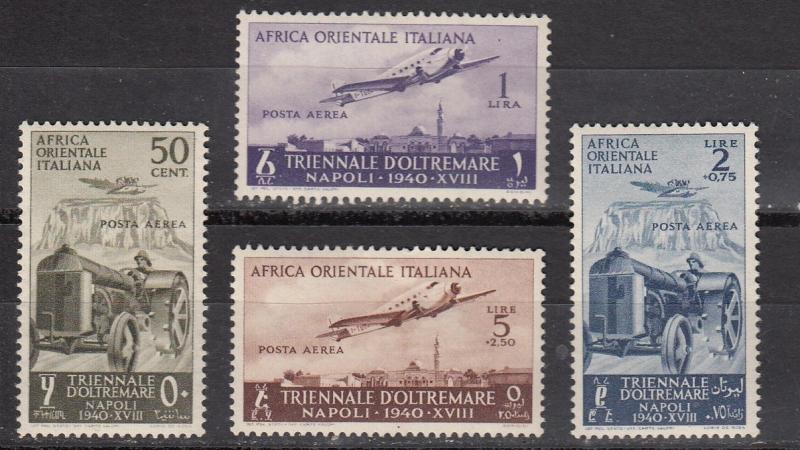 Italian East Africa C14-17 Sas A16-9 MNH VF 1940 SCV $28.00