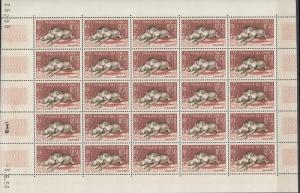 Somali Coast - 1958 Fauna complete sheet block of 25 (5*5) Sc# 271/273 MNH (413)