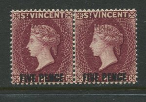 STAMP STATION PERTH St Vincent #59 MNH OG  VF - Pair - Superb examples