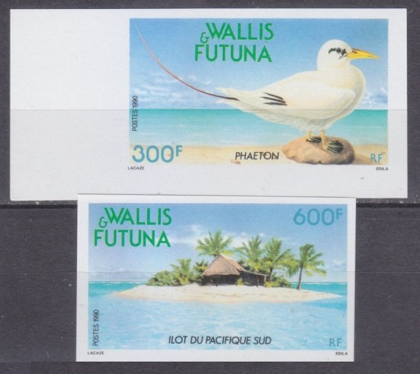 1990 Wallis and Futuna 580b-581b Birds 60,00 €