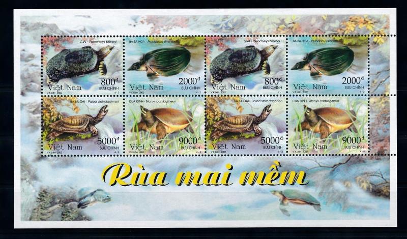 [40747] Vietnam 2002 Marine Life Sea turtles MNH Sheet