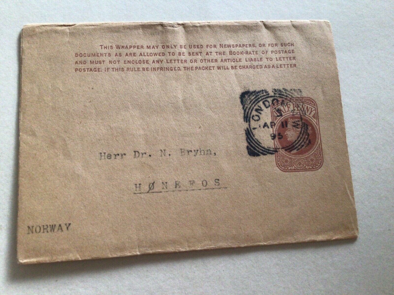 Queen Victoria used postal Newspaper wrapper A11711 | Australia ...