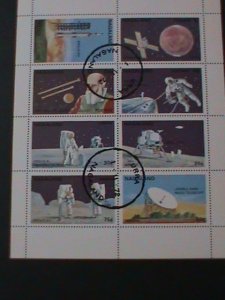 NAGALAND-1972-PROMOTION- FIRST MAN ON THE MOON--CTO -SHEET VF FANCY CANCEL