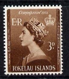 TOKELAU - 1953 - Coronation - Perf Single Stamp - Mint Never Hinged