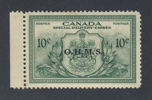 Canada OHMS Special Delivery Stamp;  #EO1-10c MH VF Guide Value = $16.00