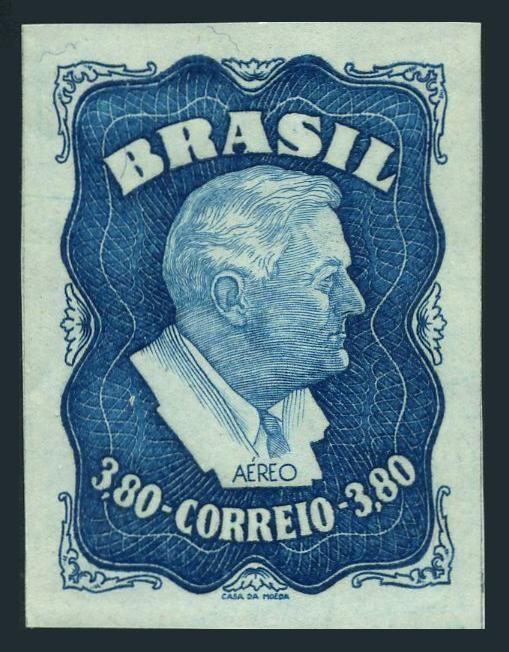 Brazil C76, MNH.Michel 743X. American President Franklin Delano Roosevelt,1949.