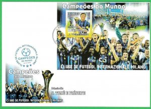 SAO TOME & PRINCE - POSTAL HISTORY - FDC COVER 2010  Football  INTER Milano