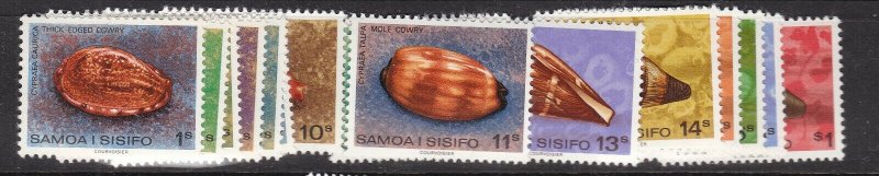 SAMOA ^^^^^^^sc#478-492   MNH  ( SEASHELLS )  $$@ lar 565sam